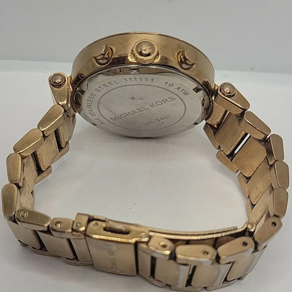 Michael Kors Parker MK5491 Womens Stainless Steel Analog Dial Quartz Watch DE111